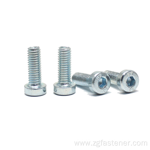 Hexagon socket bolts with blue zinc DIN7984